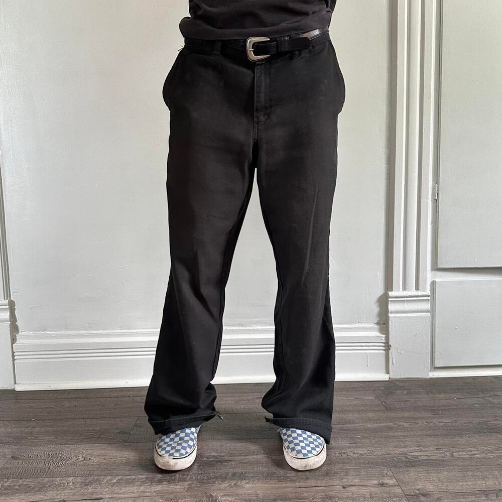 Vintage 00s Baggy Thrashed Cotton Faded Chino Work Pants Slack